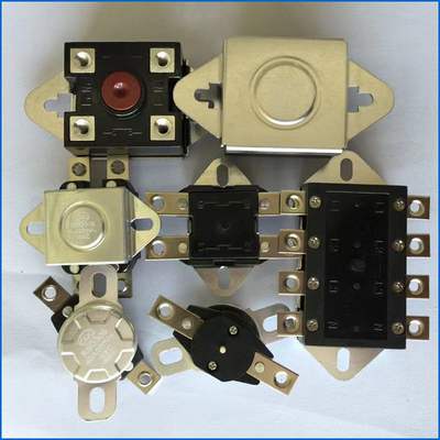 termostato bimetálico cerâmico vertical 10A 250V 92C da montagem KSD301 de 6.3mm para a braçadeira de tubulação G18