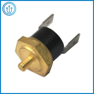 M4 interruptor bimetálico de bronze 85C da temperatura do parafuso 10A FORA do termostato bimetálico do disco
