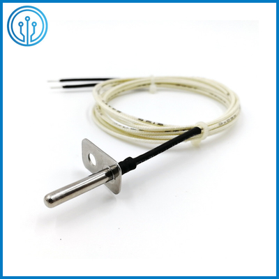 Sensor de temperatura elétrico 100K do forno NTC 3950 com o conector do fio 900mm C3-2Y do PTFE