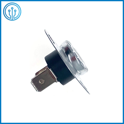 interruptor bimetálico 10A 250V do termostato do vertical de 6.3mm restauração de manual de um NC de 60 graus
